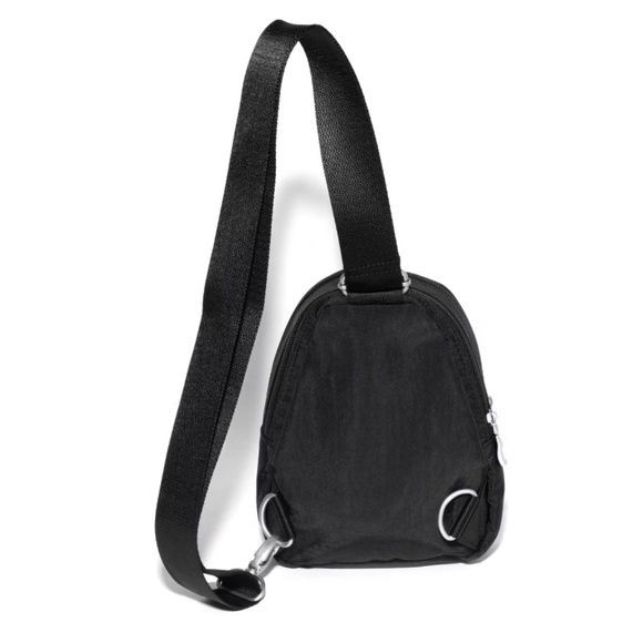 Baggallini Black Double Zip Mini Sling Bag. NWOT - Picture 2 of 11